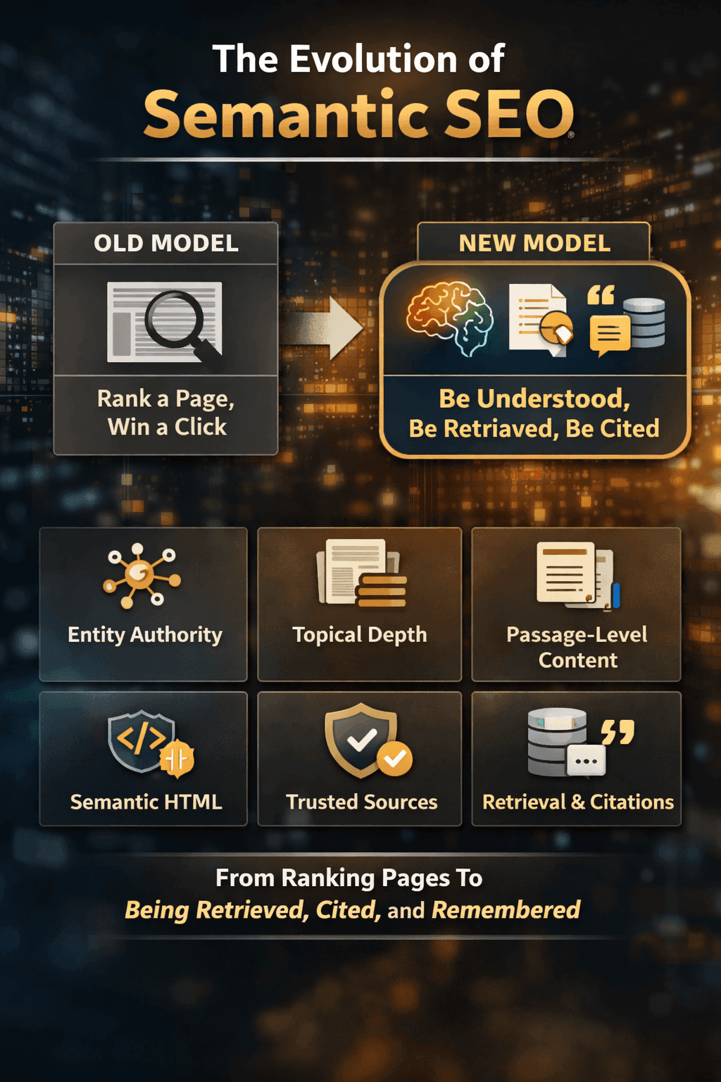 The evolution from traditional keyword SEO to semantic entity-driven SEO